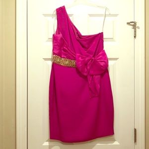Marchesa Notte size 10 Lipstick Pink Dress